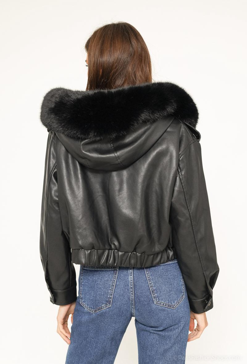 Leather Paris Jacket Fur Inside Out