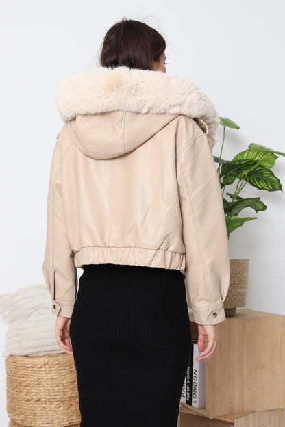 Leather Paris Jacket Fur Inside Out