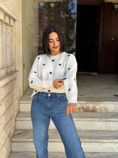 Black Hearts Sweater